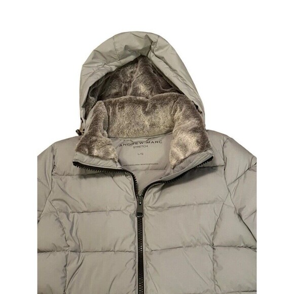 Andrew Marc Women's Long Stretch Parka Jacket Large - Picture 4 of 9